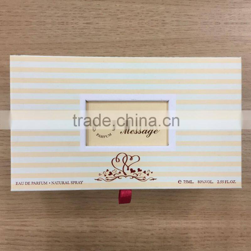 Luxury design cardboard packaging perfume box