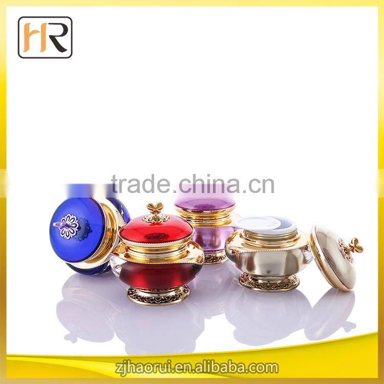 shangyu haorui 50g face cream jars acrylic pet jars plastic jars