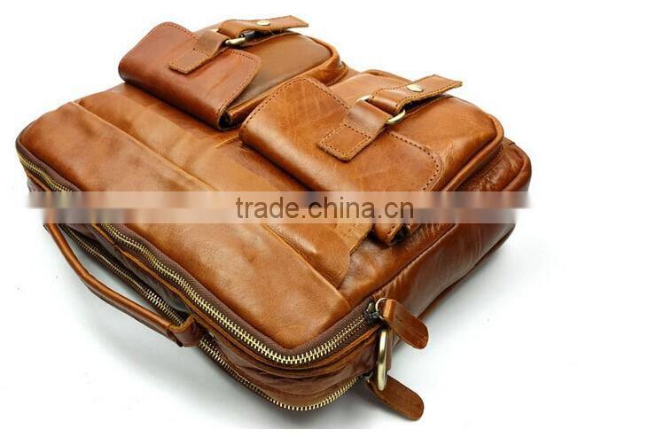 Boshiho vintage cow hide purses and handbags 2016 leather luxury man bag