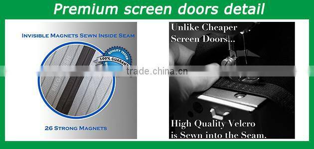 magic mesh door curtain with magnetic closure