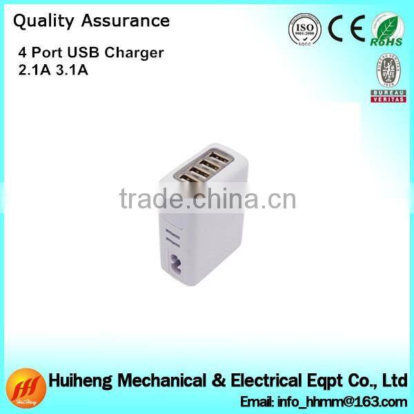 Hot Sale Fast Speed 4 Port Multi Port USB Charger for iphone wall Charger