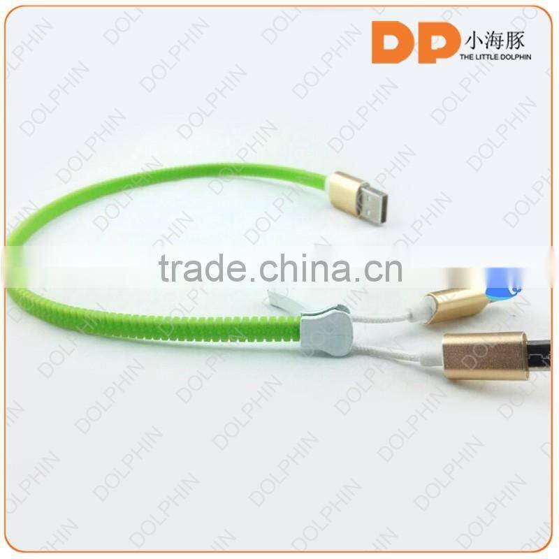 zipper usb cable 2-in-1 cable zipper USB data cable world best selling products