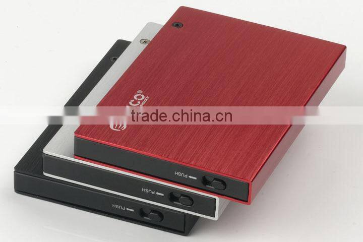 2.5" Portable HDD Enclosure with data write protected function and tool free(Aluminum Alloy)