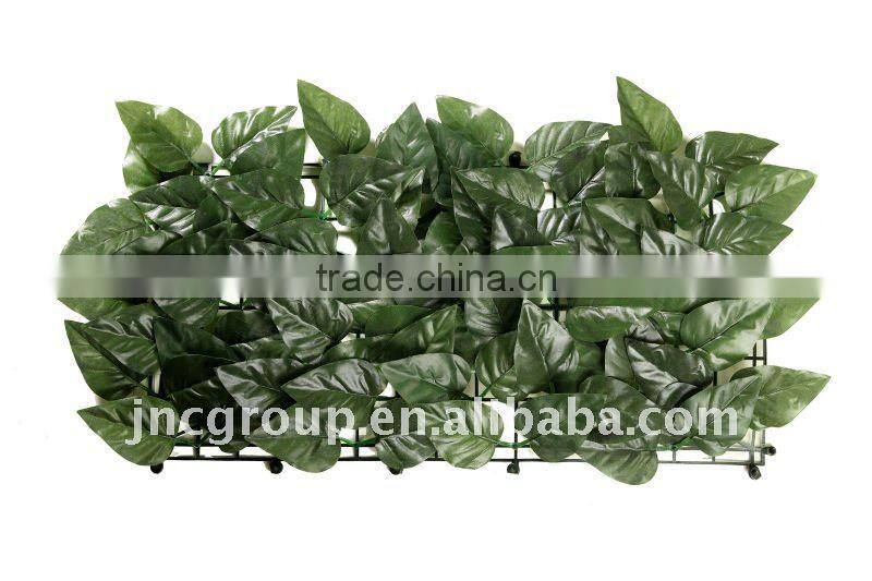 Laurel design artificial leaf fence