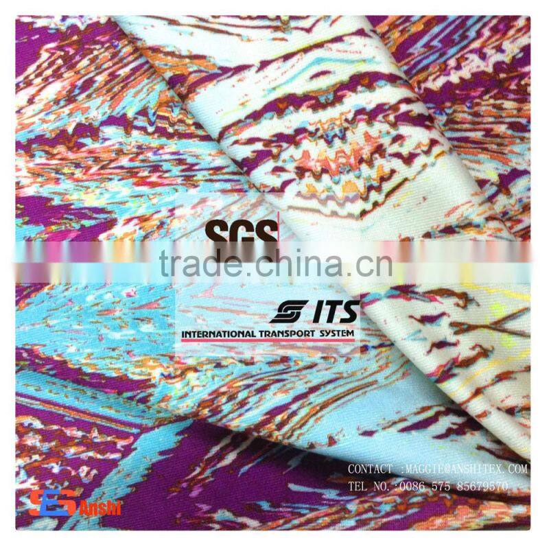 ES6146 soft dty printed fabric for dress, underwear fabric