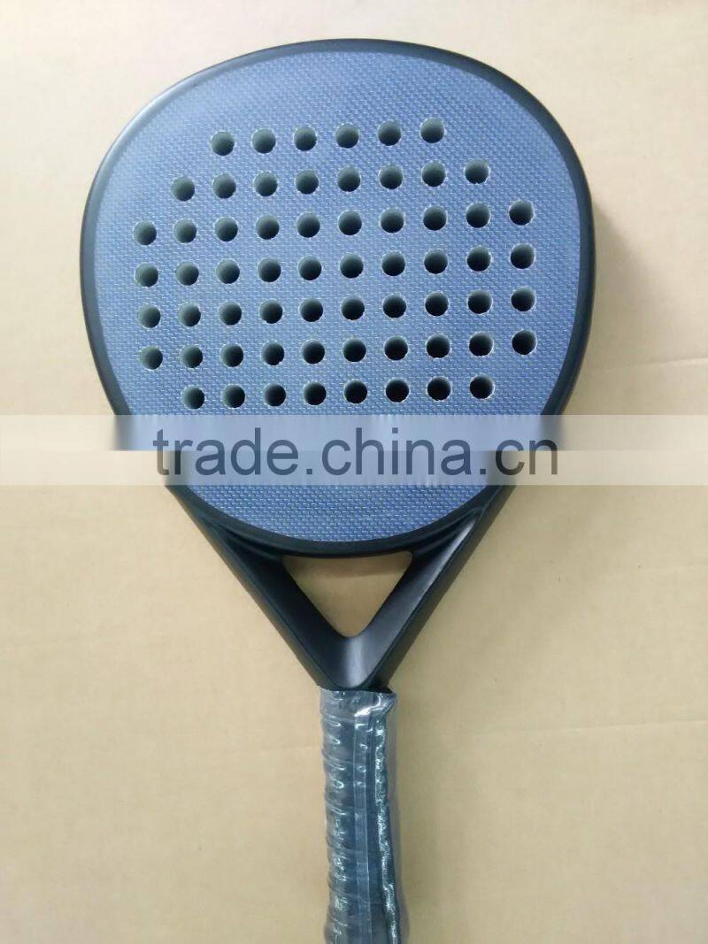 wooden beach tennis racket 100% carbon graphite 38mm paddle racket