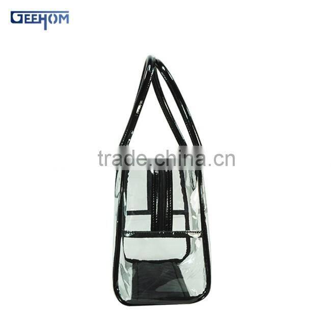 Clear pvc bag in bag handbag organizer