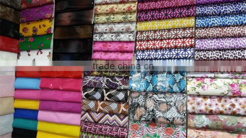 Embossed PVC artificial leather use for car seat leather, bus seat fabric usage