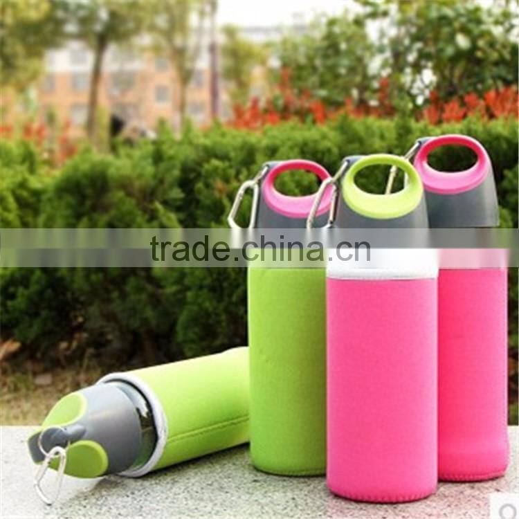 New products of 2016 drinking leakproof water glass bottle with tea filter,fruit infuser glass bottles wholesale