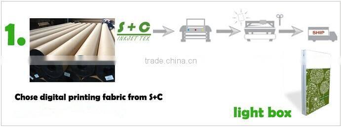 spandex 4 way stretch backlit fabric for hanging circle display