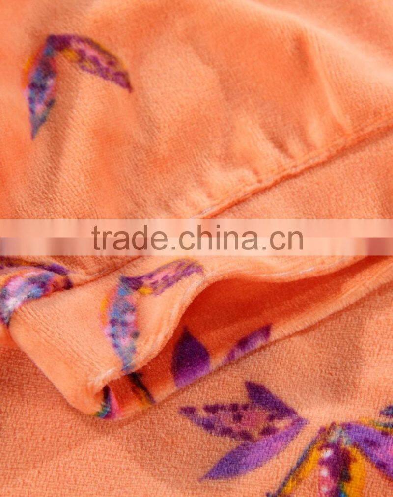 orange bamboo suit bathrobe homewear