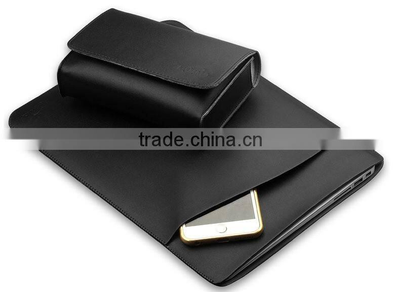 Hot Leather Laptop Sleeve Case For MacBook Air 11",AIR 13",Retina 12,13.3,15.4 inch,Case For Laptop Bag