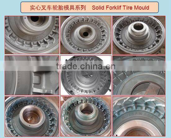 Solid tire casting/forging mold for forklift