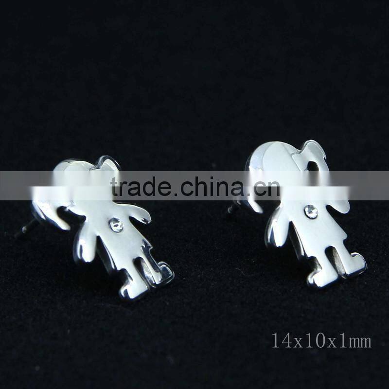 birthstone stud earring boy earrings girl earrings