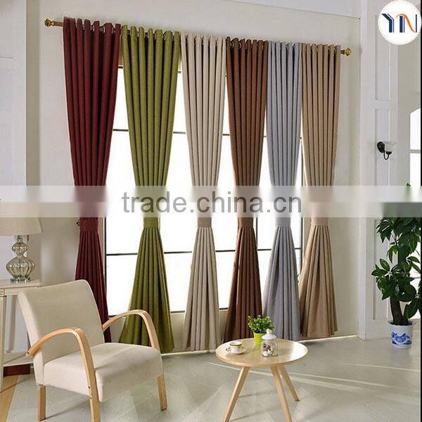 100% polyester blackout fabric for Austrian curtains, thick and 100% sun block curtains, ready made austrian curtain