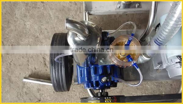 two buckets vacuum pump milking machine