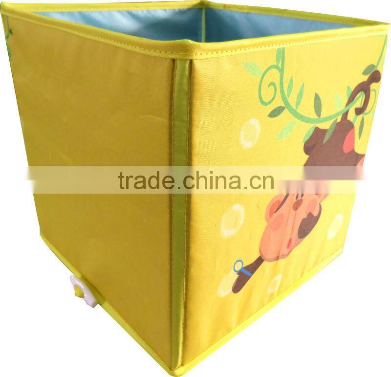 yellow blue monkey kids toys collecting foldable storage box