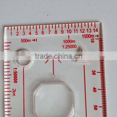 E006 camping scout baseplate map compass ruler