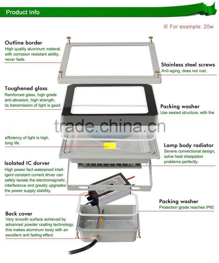 30W remote control outdoor led flood lights