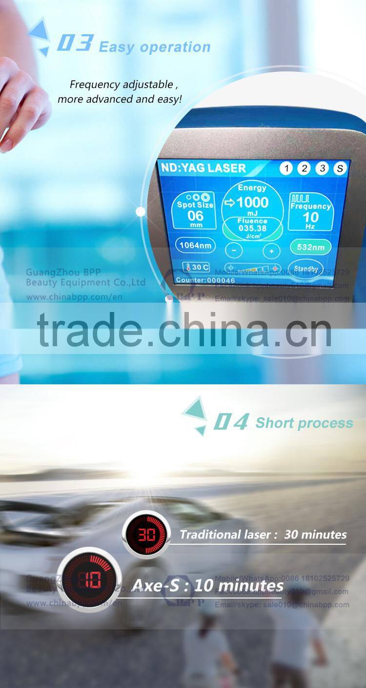 Q Switched Nd:YAG Laser Tattoo Removal , Pore Refining Machine / q switched laser