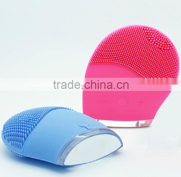 silicone facial cleansing brush