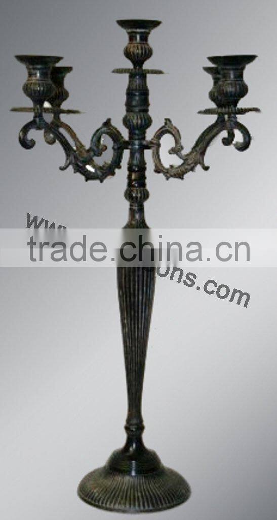 Jet Black Candelabra For party Used And Weddings Decorations