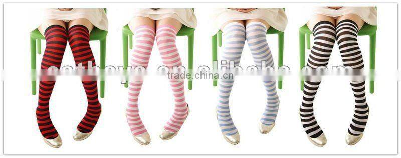 over knee high socks,cotton kids girls ladies womens' knee-high socks