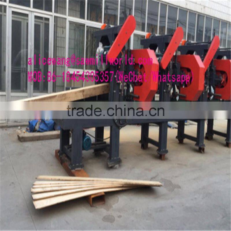 low price and best selling carpentry multiple heads blades wood sawmill machine