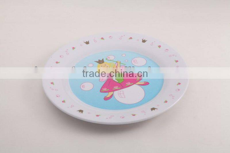 promotional squared pink color melamine plates