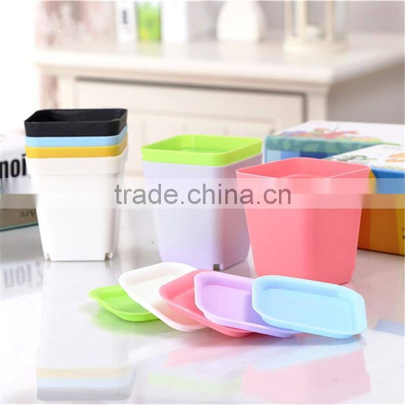 small square plastic flower pot injection mould