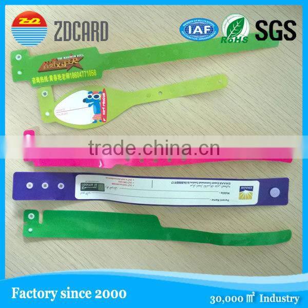 Party Favor Event RFID smart one time used PVC bracelet disposable paper wristband