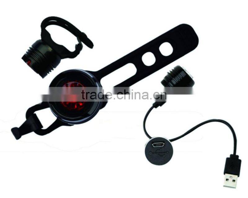 Ruby Diamond Light with USB rechargeable cable outdoor bicycle light