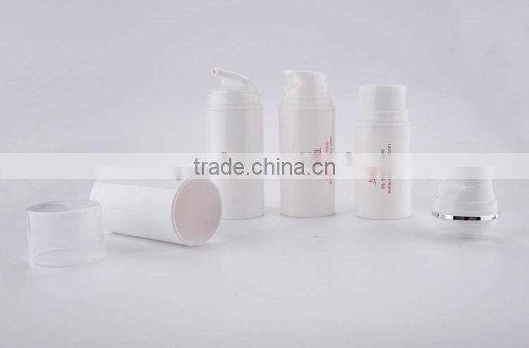 All White Empty Plastic Airless Bottle