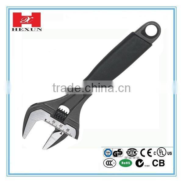 2016 New arrival small adjustable wrench with 5 sizes 6", 8", 10", 12", 15"