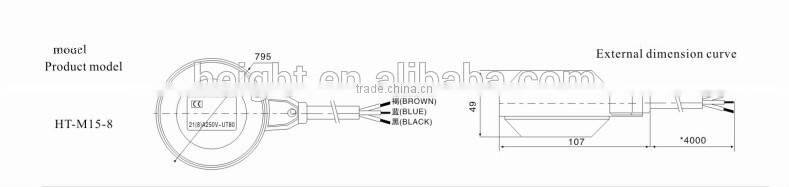 HEIGHT Hot SALE HT-M15-8 float switch/Liquid switch