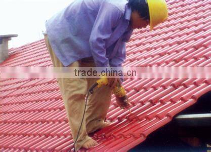 plastic glazed roof tile extruding machine/plastic tile making machine