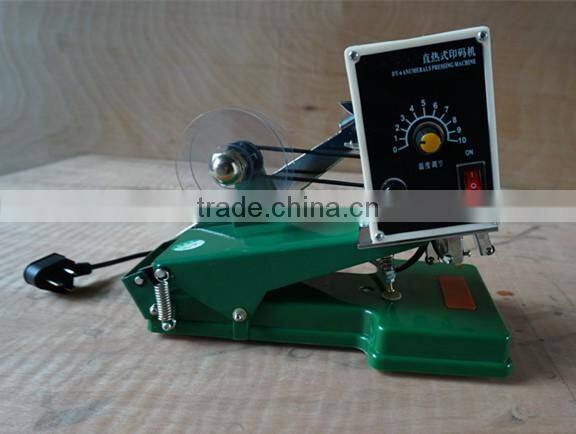 Manual ribbon coding machine paper card date printer