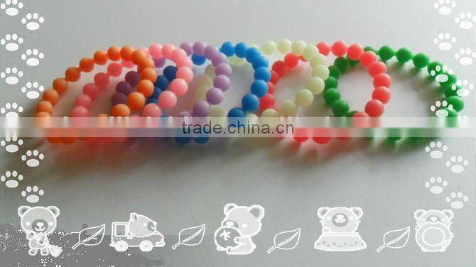 Free packing Fancy Delicate Silicone Beaded bracelets