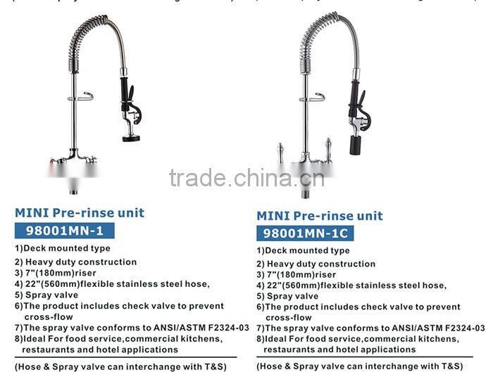 High quality Mini Pre-rinse Unit faucet restaurant