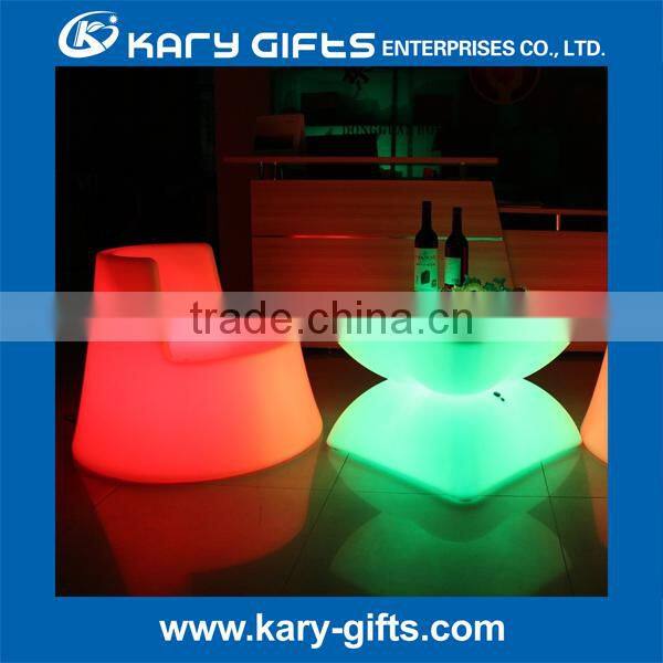 Nighclub illuminate bar table and chair led furniture bar chair