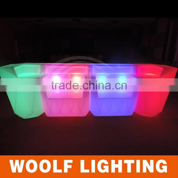 Remote Control Plastic Outdoor Furniture with LED Light
