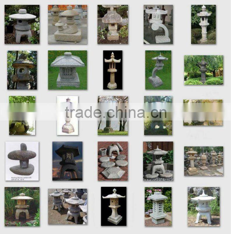 cheap natural stone gardern lantern