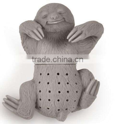 Slow Brew Sloth Silicone Tea Infuser,Silicone Tea Strainer,Silicone Tea Holder