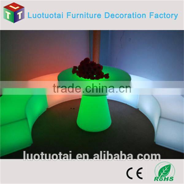 RGBW color change 24 keys remote control led lighted up furniture/light up table