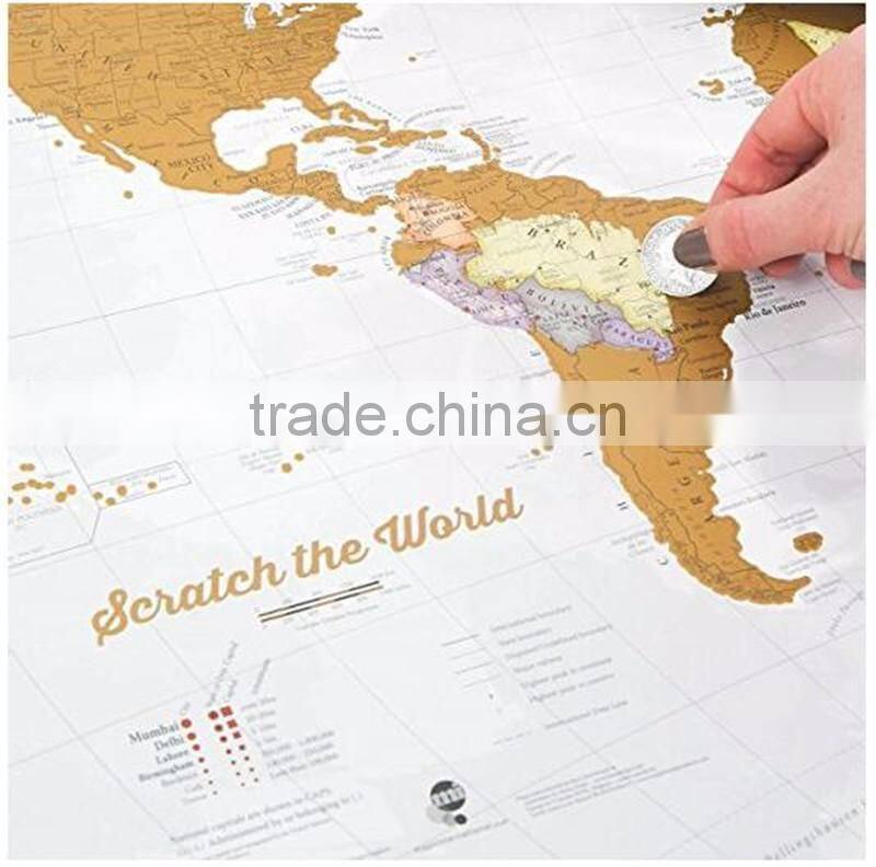 Set of World and US Travel Tracker Maps Scratch Off Places You Visit paper scratch off world map for travel