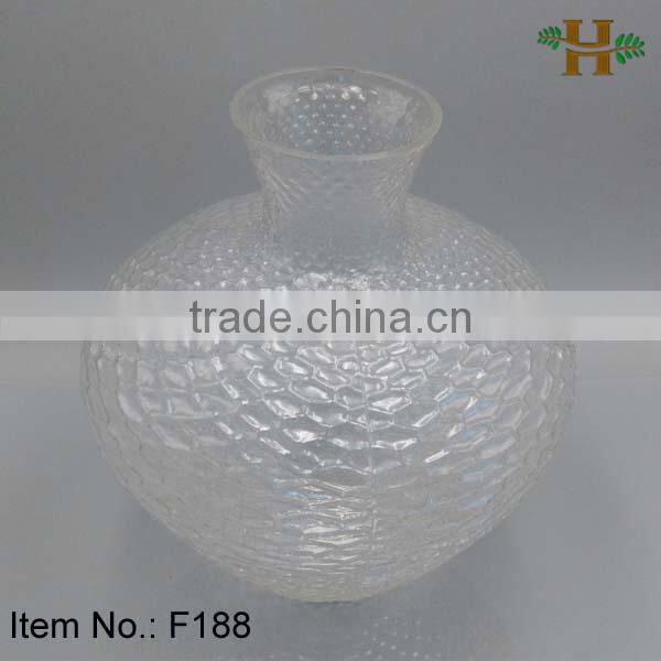Gold Color Handicraft Christmas Decoration Glass Vases