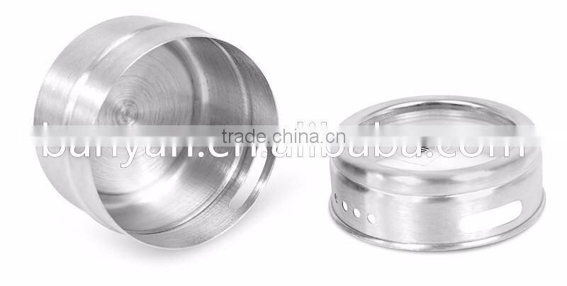 4 Pcs Stainless Steel Salt and Pepper Cruet Condiment Holder Magnetic Spice Set