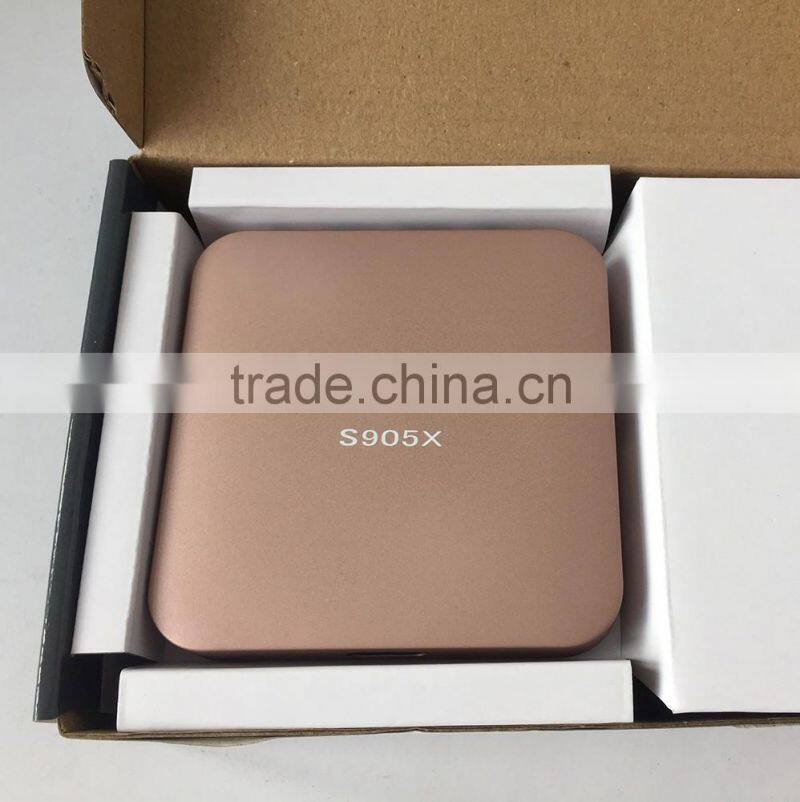 Factory outlet Android tv box Amlogic s905x Full HD Media player 2g/8g android 6.0 tv box kodi 16.1