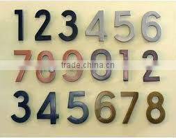 Fashionable customized stainless steel house numbers and letters