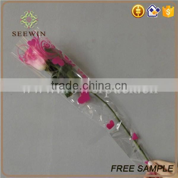 clear bopp film flower packaging flower sleeve